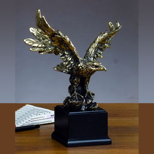 Tesoro Antique Gold Eagle Sculpture