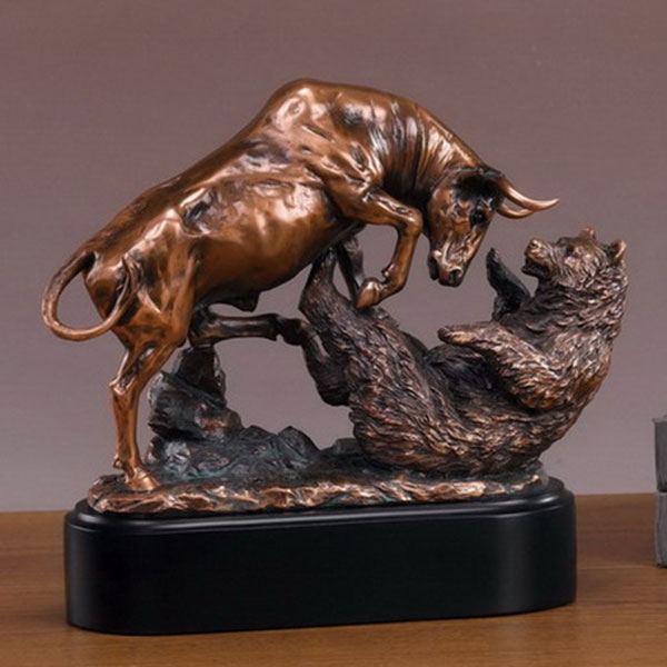 Tesoro Bull and Bear Sculpture
