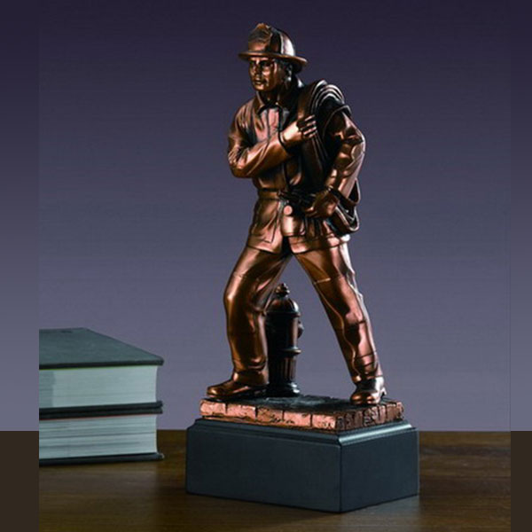 Tesoro Standing Fireman sculture
