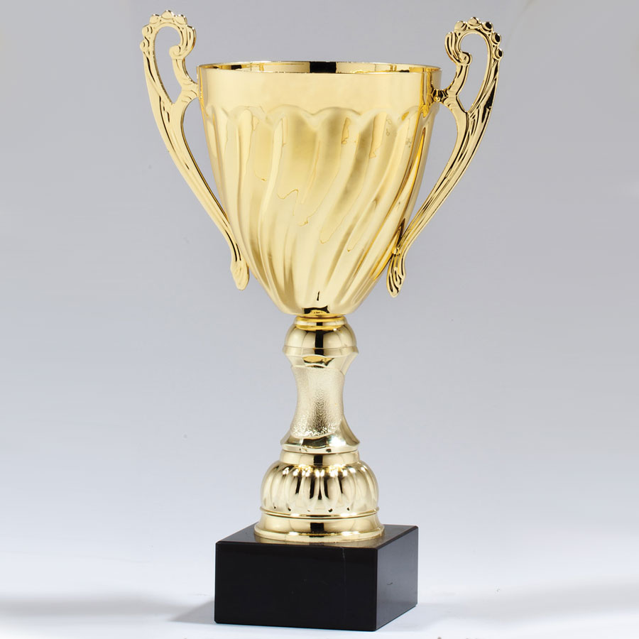 Flueted Value Gold Cup on real marble