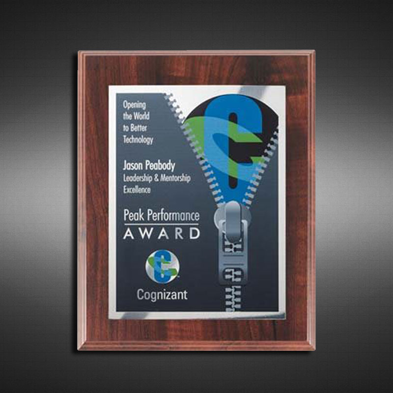 APL101V-STINSON walnut veneer plaque vivicolor