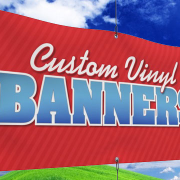 Vinyl Banner with hems and grommets