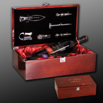Double Bottle Wine Box with Tools