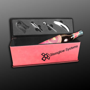 Pink Leatherette Wine Box