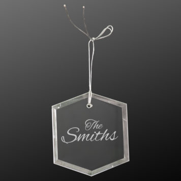 Hexagon Crystal Tree Ornament