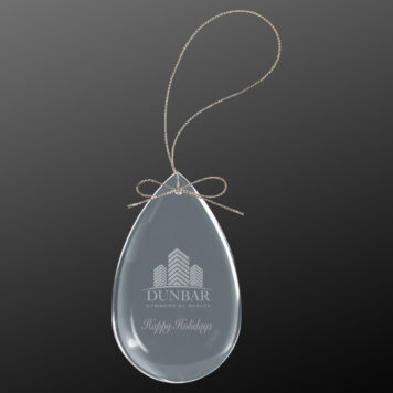 teardrop Christmas Ornament