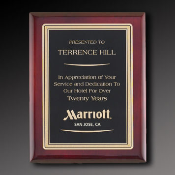 Lawrence Wall Plaque Gold Florentine Border