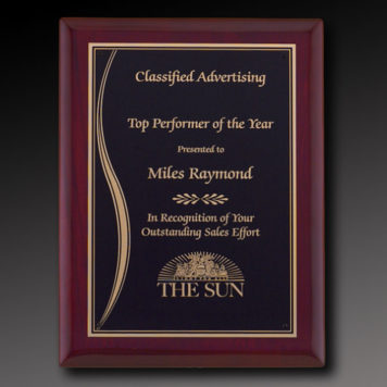 Lafayette Plaque Rosewood Piano Finish