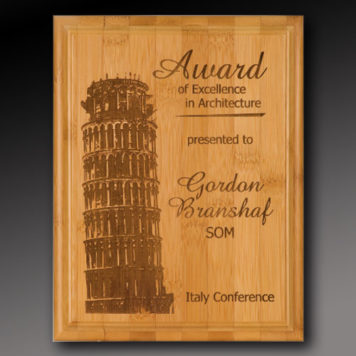 Direct Laser Bamboo Plaque