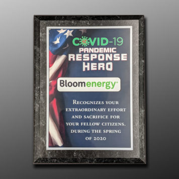 COVID-19 HERO Plaque with ViviColor Print