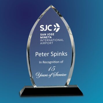 Mineta Spear Shaped Crystal Award