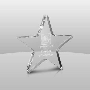 Simplicity Clear Acrylic Star