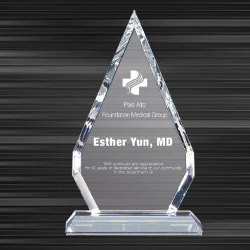 Amsel Arrowhead crystal award large cry104