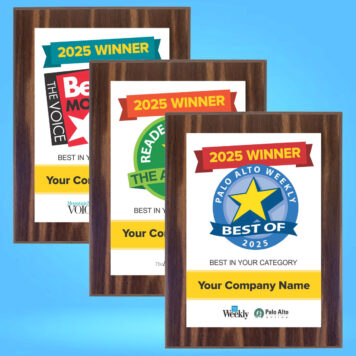 6x8 Walnut Finish Wall Plaque